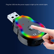 Load image into Gallery viewer, Q2 2-in-1 Bluetooth Receiver Transmitter 3.5mm Audio Aux Wireless Driver-free Amplifier Audio Adapter
