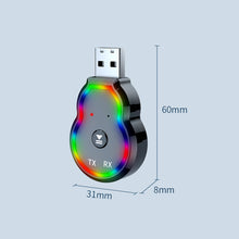 Load image into Gallery viewer, Q2 2-in-1 Bluetooth Receiver Transmitter 3.5mm Audio Aux Wireless Driver-free Amplifier Audio Adapter
