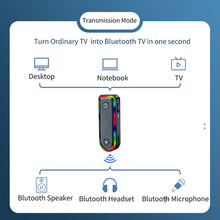 Load image into Gallery viewer, Q3 2-in-1 Bluetooth Receiver Transmitter 3.5mm Audio Aux Wireless Driver-free Amplifier Audio Adapter
