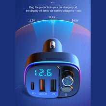Load image into Gallery viewer, FM Transmitter Bluetooth Wireless Car kit Handsfree Dual USB Car Fast Charger 3.1A MP3 Music TF Card USB disk AUX Player Colorful
