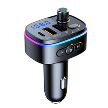 Load image into Gallery viewer, FM Transmitter Bluetooth Wireless Car kit Handsfree Dual USB Car Fast Charger 3.1A MP3 Music TF Card USB disk AUX Player Colorful
