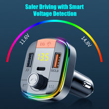 Load image into Gallery viewer, T832 Wireless Bluetooth 5.0 FM Transmitter Hands free Car Kit MP3 Player USB QC 3.0 PD18W Charger
