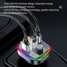 Load image into Gallery viewer, T832 Wireless Bluetooth 5.0 FM Transmitter Hands free Car Kit MP3 Player USB QC 3.0 PD18W Charger
