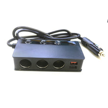 Load image into Gallery viewer, TR24 Quick Charge QC 3.0 -Cigarette Lighter Splitter 12V/24V 3 Socket 180W With 4-Port USB Car Charger ON-OFF Power
