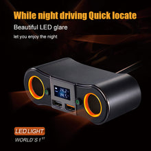Load image into Gallery viewer, 0.5m Socket Cigarett e Lighter Splitter ZNB02 Car Charger Adapter 3.5A Dual USB Ports Support Volmeter / Temperature LED Display
