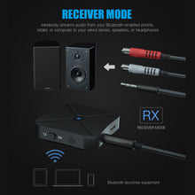Load image into Gallery viewer, 2 IN 1 Real Stereo Bluetooth -compatible 4.2 Receiver Transmitter Bluetooth Wireless Adapter Audio With 3.5MM AUX For TV MP3 PC
