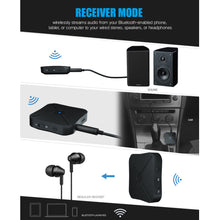 Load image into Gallery viewer, 2 IN 1 Real Stereo Bluetooth -compatible 4.2 Receiver Transmitter Bluetooth Wireless Adapter Audio With 3.5MM AUX For TV MP3 PC
