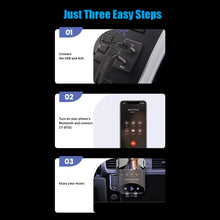Load image into Gallery viewer, Bluetooth Receiver 5.1 AUX Audio 3.5mm Wireless Adapter for Hands-Free Car Amplifier Speaker Headphone
