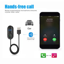 Load image into Gallery viewer, USB Car Bluetooth-compatible 5.0 Receiver Player Adapter Audio Converter LED Digital Display Handsfree Wireless Adapter
