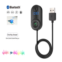 Load image into Gallery viewer, USB Car Bluetooth-compatible 5.0 Receiver Player Adapter Audio Converter LED Digital Display Handsfree Wireless Adapter
