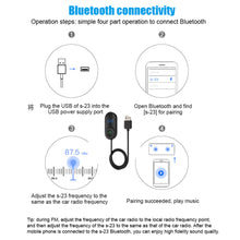 Load image into Gallery viewer, USB Car Bluetooth-compatible 5.0 Receiver Player Adapter Audio Converter LED Digital Display Handsfree Wireless Adapter
