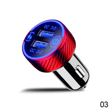 Load image into Gallery viewer, 12V/24V Dual QC3.0 USB Ports 18W Multiple Car Charger Socket with Touch Switch Fast Car Adapter Triple Aluminum Metal
