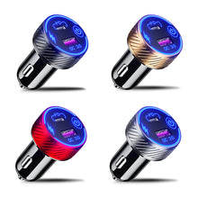 Load image into Gallery viewer, Car Charger Socket PD3.0 &amp; QC3.0 USB Ports USB with Touch Switch Fast Car Adapter Triple Aluminum Metal 18W
