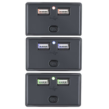 Load image into Gallery viewer, 12V-24V 4.8A Dual Car USB Ports Charger Socket Charging LED Indicator For Motorbike Boat Auto Electronics Accessories

