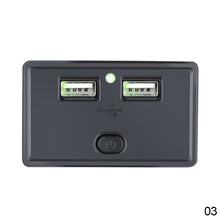 Load image into Gallery viewer, 12V-24V 4.8A Dual Car USB Ports Charger Socket Charging LED Indicator For Motorbike Boat Auto Electronics Accessories
