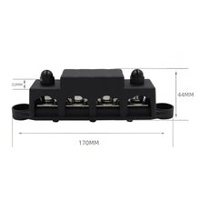Load image into Gallery viewer, RV Ship 4 Post Power Distribution Block Terminal Screw M8 M10 High Current Wiring Stud Battery Junction Block

