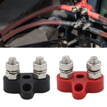 Load image into Gallery viewer, M6 M8 DC 48V Terminal Block Stud Busbar Stud Positive Negative Junction Fixed Wiring Bolt for RV Ship Boat Truck
