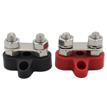 Load image into Gallery viewer, M6 M8 DC 48V Terminal Block Stud Busbar Stud Positive Negative Junction Fixed Wiring Bolt for RV Ship Boat Truck

