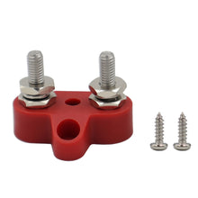 Load image into Gallery viewer, M6 M8 DC 48V Terminal Block Stud Busbar Stud Positive Negative Junction Fixed Wiring Bolt for RV Ship Boat Truck
