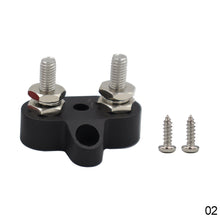 Load image into Gallery viewer, M6 M8 DC 48V Terminal Block Stud Busbar Stud Positive Negative Junction Fixed Wiring Bolt for RV Ship Boat Truck
