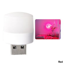 Load image into Gallery viewer, USB Plug Lamp Computer Mobile Power Charging USB Small Book Lamps LED Eye Protection Reading Light Small Round Light Night Light
