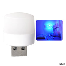 Load image into Gallery viewer, USB Plug Lamp Computer Mobile Power Charging USB Small Book Lamps LED Eye Protection Reading Light Small Round Light Night Light
