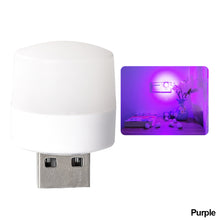 Load image into Gallery viewer, USB Plug Lamp Computer Mobile Power Charging USB Small Book Lamps LED Eye Protection Reading Light Small Round Light Night Light

