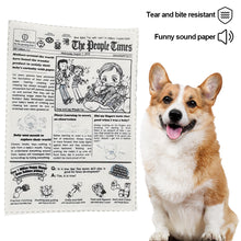 Load image into Gallery viewer, Newspaper Dog Toys Funny Paper Rubbing Sound Small Medium Dog Chewing Toys Bite Resistant Tissue Replacement Dog Clean Teeth toys
