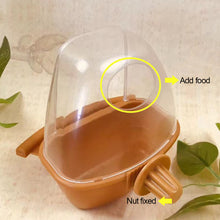 Load image into Gallery viewer, Bird Cage Feeder Parrot Birds Water Hanging Bowl Parakeet Feeder Box Pet Cage Plastic Food Container Bird Supplies
