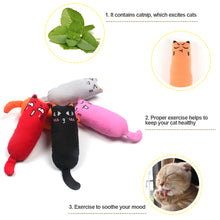 Load image into Gallery viewer, Cute Cat Face Catnip Cats Toy Kitten Teeth Chewing Biting Plush Toys Cat Plush Thumb Pillow Pet Accessories
