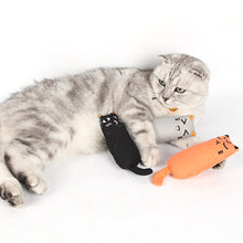 Load image into Gallery viewer, Cute Cat Face Catnip Cats Toy Kitten Teeth Chewing Biting Plush Toys Cat Plush Thumb Pillow Pet Accessories
