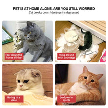 Load image into Gallery viewer, Cute Cat Face Catnip Cats Toy Kitten Teeth Chewing Biting Plush Toys Cat Plush Thumb Pillow Pet Accessories
