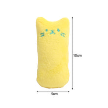Load image into Gallery viewer, Cute Cat Face Catnip Cats Toy Kitten Teeth Chewing Biting Plush Toys Cat Plush Thumb Pillow Pet Accessories
