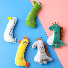 Load image into Gallery viewer, Cute Animal Shape Catnip Cats Toy Kitten Dinosaur Teeth Chewing Biting Plush Toys Cat Plush Thumb Pillow Pet Accessories
