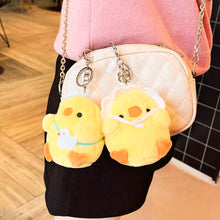 Load image into Gallery viewer, 10cm Cute Chicken Plush Toys Key Chain Bag Pendant Cute Chick Doll for Kids Children Birthday Christmas Gifts Toys
