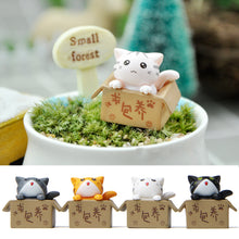Load image into Gallery viewer, Cute Cat Figurines Miniature Cartoon Animal Decor Figure Craft Ornament Micro Landscape Kawaii Desk Car Interior Accessories Home Decoration Kids Gift
