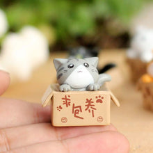 Load image into Gallery viewer, Cute Cat Figurines Miniature Cartoon Animal Decor Figure Craft Ornament Micro Landscape Kawaii Desk Car Interior Accessories Home Decoration Kids Gift
