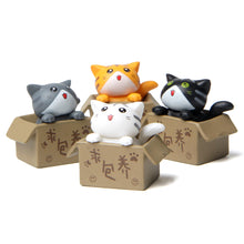 Load image into Gallery viewer, Cute Cat Figurines Miniature Cartoon Animal Decor Figure Craft Ornament Micro Landscape Kawaii Desk Car Interior Accessories Home Decoration Kids Gift
