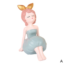 Load image into Gallery viewer, Nordic Style Girl Sculpture Character Resin Model Ornament Car Interior Decoration Figurines Home Office Decor Miniature
