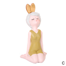 Load image into Gallery viewer, Nordic Style Girl Sculpture Character Resin Model Ornament Car Interior Decoration Figurines Home Office Decor Miniature
