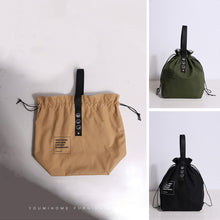 Load image into Gallery viewer, Insulated Cotton Bento Bag Adjustable Drawstring Design Wide Opening Tote School Lunch Handbag Dinner Container Food Storage Bags Picnic Accessories
