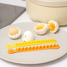 Load image into Gallery viewer, 2 Pcs Fancy Cooked Eggs Cutter Creative Lace Egg Maker Boiled Eggs Bento Cut Flower Shaper Funny Eggs Silcer Random Color Lovely Breakfast Making Tools
