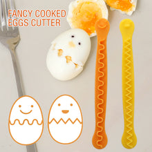 Load image into Gallery viewer, 2 Pcs Fancy Cooked Eggs Cutter Creative Lace Egg Maker Boiled Eggs Bento Cut Flower Shaper Funny Eggs Silcer Random Color Lovely Breakfast Making Tools

