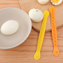 Load image into Gallery viewer, 2 Pcs Fancy Cooked Eggs Cutter Creative Lace Egg Maker Boiled Eggs Bento Cut Flower Shaper Funny Eggs Silcer Random Color Lovely Breakfast Making Tools

