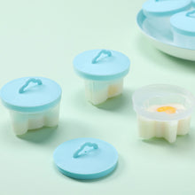 Load image into Gallery viewer, 4 Pcs/Set Cute Egg Cooker Tools with Brush Plastic Egg Mould Poacher Baking Egg Mold Cups Steamer Kitchen Accessories Gadgets for Kid

