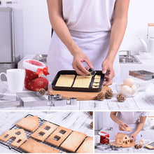 Load image into Gallery viewer, 18 Pcs/Set 3D Mini House Scenery Christmas Cookie Cutter Stainless Steel Biscuit Mold Handmade Gingerbread House Xmas Tree Mould Fondant Cutter Baking Decoration Tool
