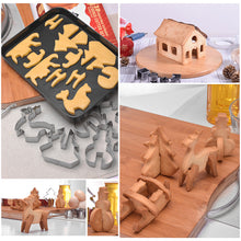 Load image into Gallery viewer, 18 Pcs/Set 3D Mini House Scenery Christmas Cookie Cutter Stainless Steel Biscuit Mold Handmade Gingerbread House Xmas Tree Mould Fondant Cutter Baking Decoration Tool
