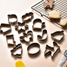 Load image into Gallery viewer, 12Pcs/set Christmas Cookie Cutter Set Stainless Steel Biscuit Mold Gingerbread Xmas Tree Mold Cake Decoration Tool DIY Baking Gift

