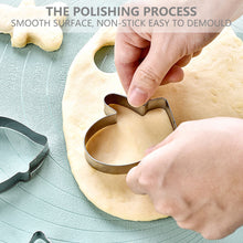 Load image into Gallery viewer, 12Pcs/set Christmas Cookie Cutter Set Stainless Steel Biscuit Mold Gingerbread Xmas Tree Mold Cake Decoration Tool DIY Baking Gift

