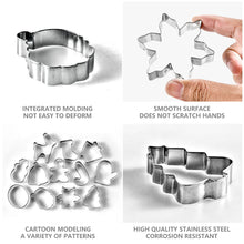 Load image into Gallery viewer, 12Pcs/set Christmas Cookie Cutter Set Stainless Steel Biscuit Mold Gingerbread Xmas Tree Mold Cake Decoration Tool DIY Baking Gift
